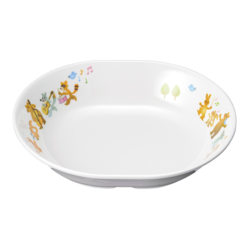 メラミンお子様食器「プチまる」 67-PM 楕円深皿 1個(ご注文単位1個)【直送品】