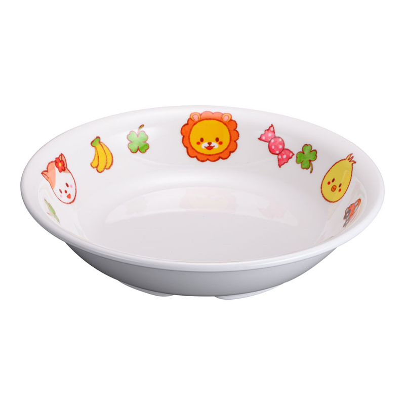 メラミンお子様食器 「みんなともだち。」 深皿 YME-1 1個(ご注文単位1個)【直送品】