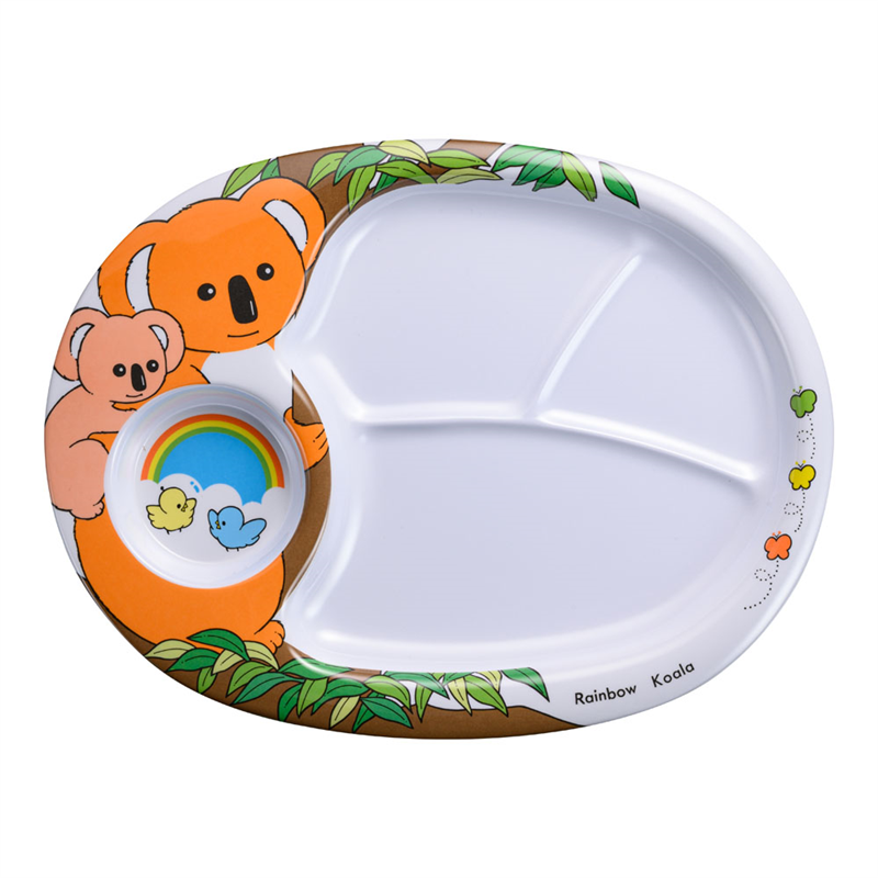 メラミンお子様ランチ皿 コアラ 1個(ご注文単位1個)【直送品】