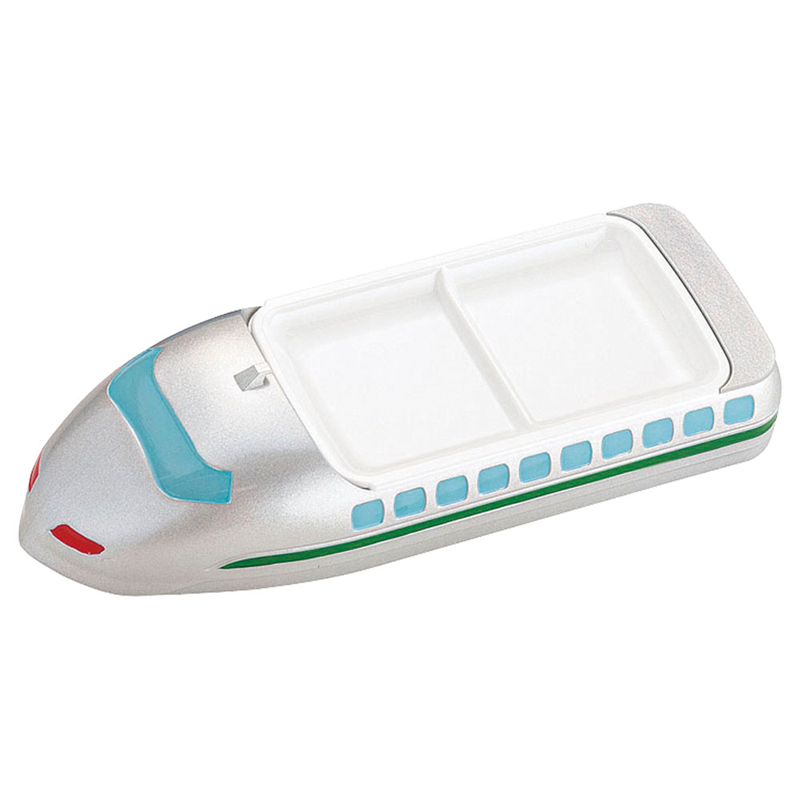 お子様ランチ皿　ニュー新幹線 シルバー 1袋（ご注文単位1袋）【直送品】