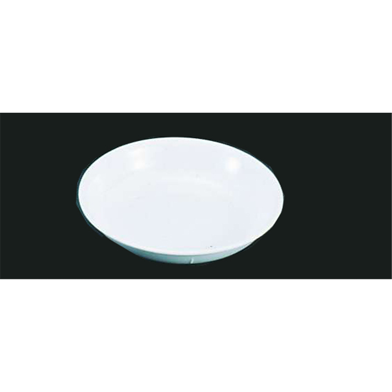 メラミン　中皿　№48　　　　　　　　白  1袋（ご注文単位1袋）【直送品】