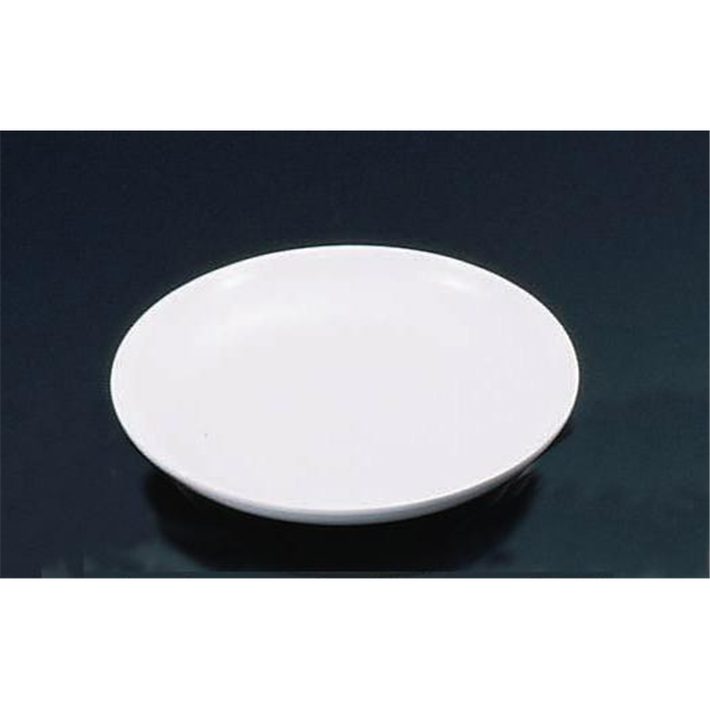 メラミン　給食用パン皿　№44B 白 1袋（ご注文単位1袋）【直送品】