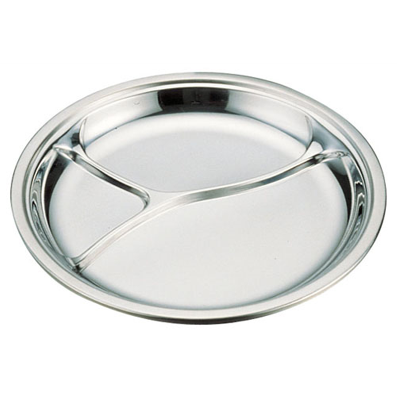 IKD18-8抗菌丸型ランチ皿 10インチ 1袋(ご注文単位1袋)【直送品】