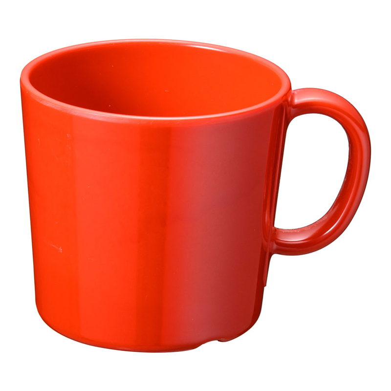 メラミン 手付コップ №83 赤 1袋(ご注文単位1袋)【直送品】