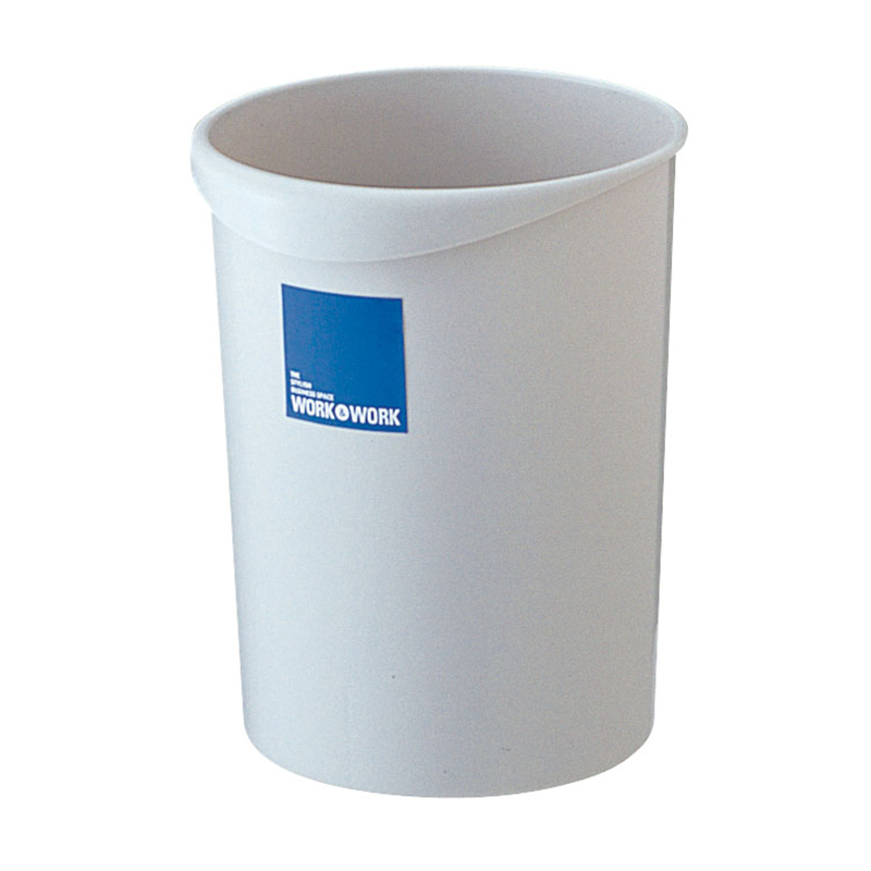 リス ワーク&ワーク屑入れ 丸 8L グレー 1袋(ご注文単位1袋)【直送品】