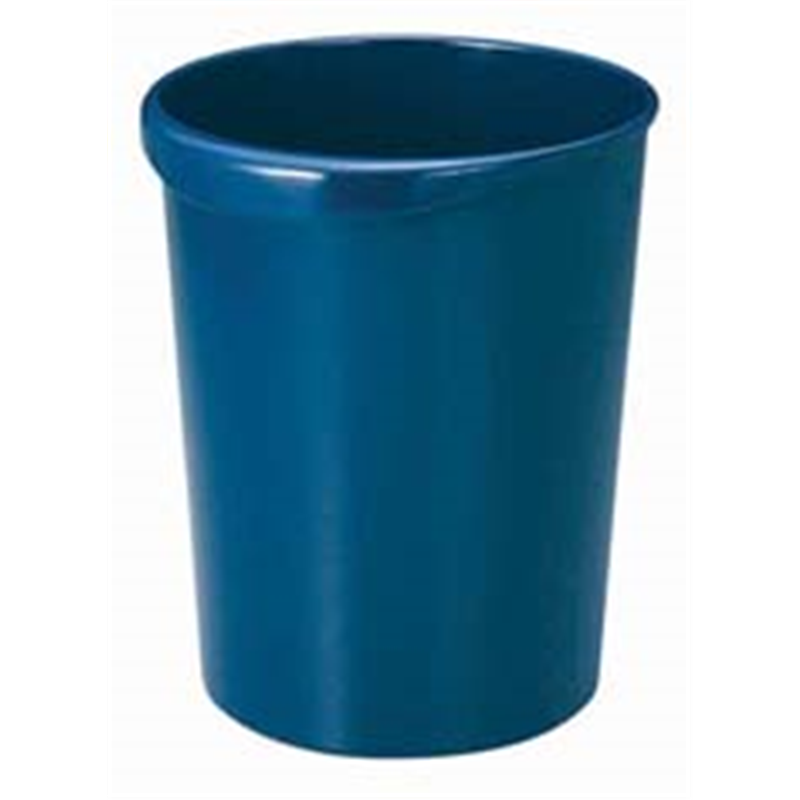 リス ワーク&ワーク 屑入れ 丸 18L ダークブルー 1袋(ご注文単位1袋)【直送品】