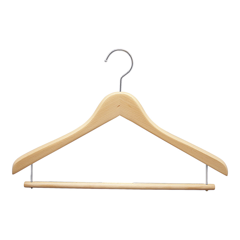 木製ハンガー　SHJR-42／25V Wバー　クリア 1個（ご注文単位1個）【直送品】