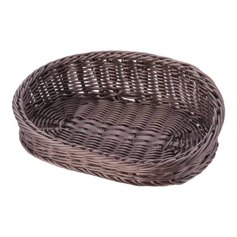 樹脂アメニティバスケット　小判 こげ茶　大 1個（ご注文単位1個）【直送品】