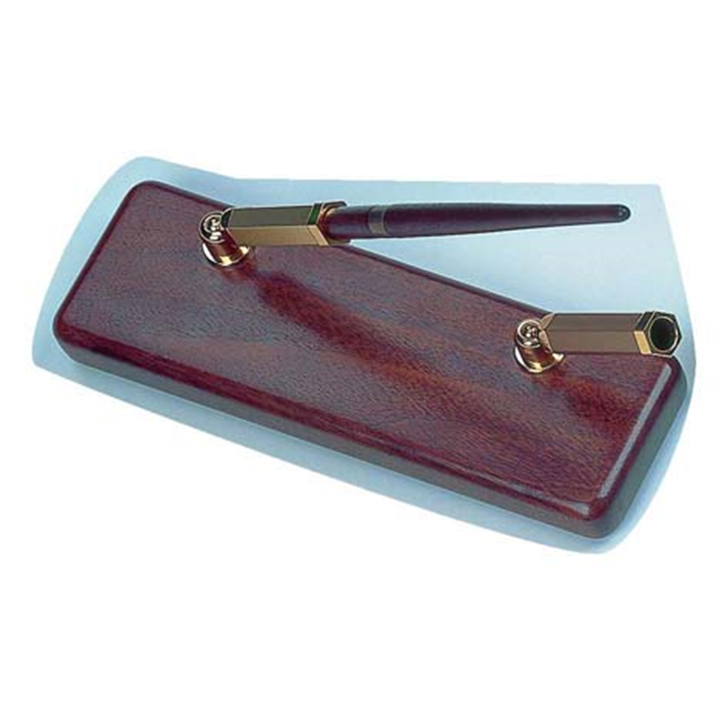 シンビ　ウォルナッツペンスタンド WD-1162（2本立） 1箱（ご注文単位1箱）【直送品】