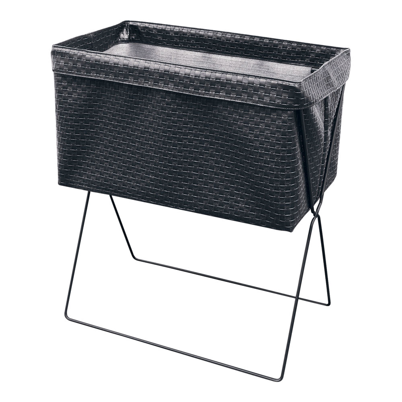 サイドワゴン浅型メッシュレザー調合皮 L R-338 1袋(ご注文単位1袋)【直送品】