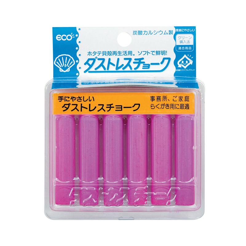 ダストレスチョーク(6本入) 赤 DCC-6-R 1個(ご注文単位1個)【直送品】