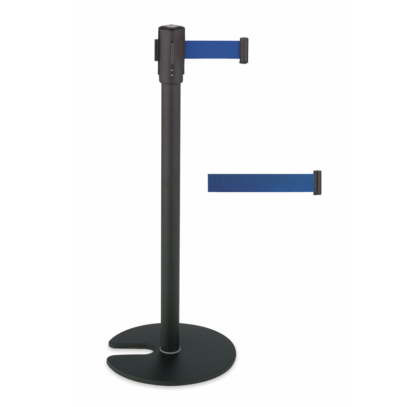 ベルトパーテーションスタンドD （スチール）青 1袋（ご注文単位1袋）【直送品】