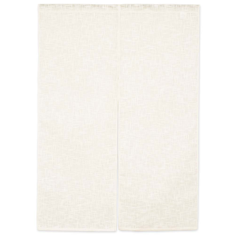 半間のれん　綿麻無地　001-05 生成り 1袋（ご注文単位1袋）【直送品】