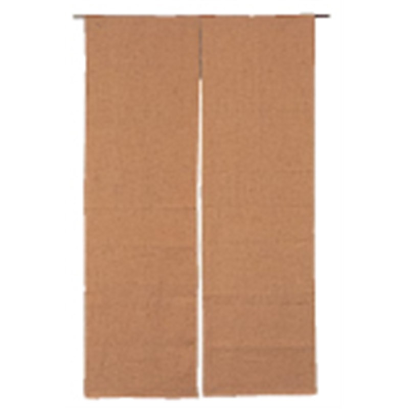 NKM0025　半間のれん　柿渋染 無地 1箱（ご注文単位1箱）【直送品】