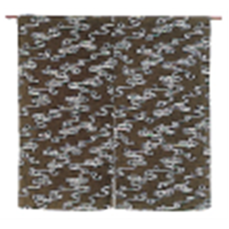 NOD8049　半間のれん　おぼろ染 観世水 1袋（ご注文単位1袋）【直送品】