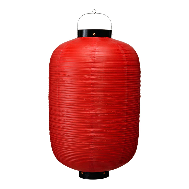 ビニール提灯長型　17号 赤ベタ　b117-6 1袋（ご注文単位1袋）【直送品】