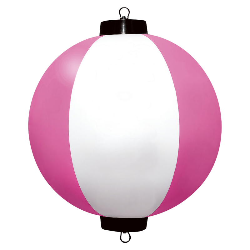 エアPOP　6枚接ぎちょうちん 白×ピンクVAM-021W／P 1箱（ご注文単位1箱）【直送品】