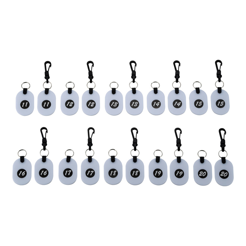 ツインチケット（10組入） 11～20白　59223WHT 1個（ご注文単位1個）【直送品】