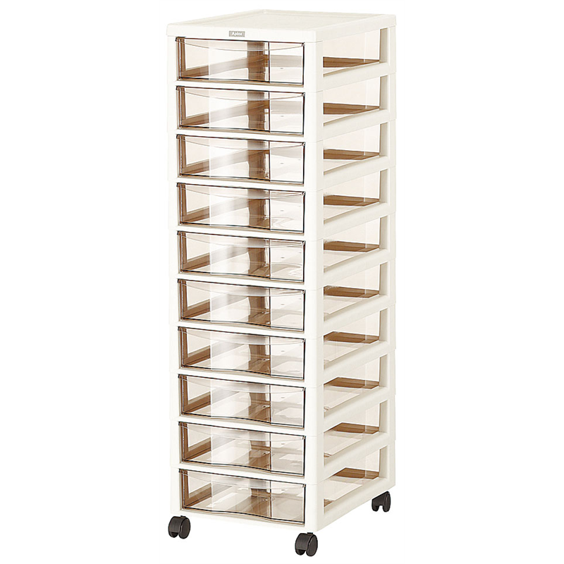 アプロス　深型10段 アイボリー 1箱（ご注文単位1箱）【直送品】