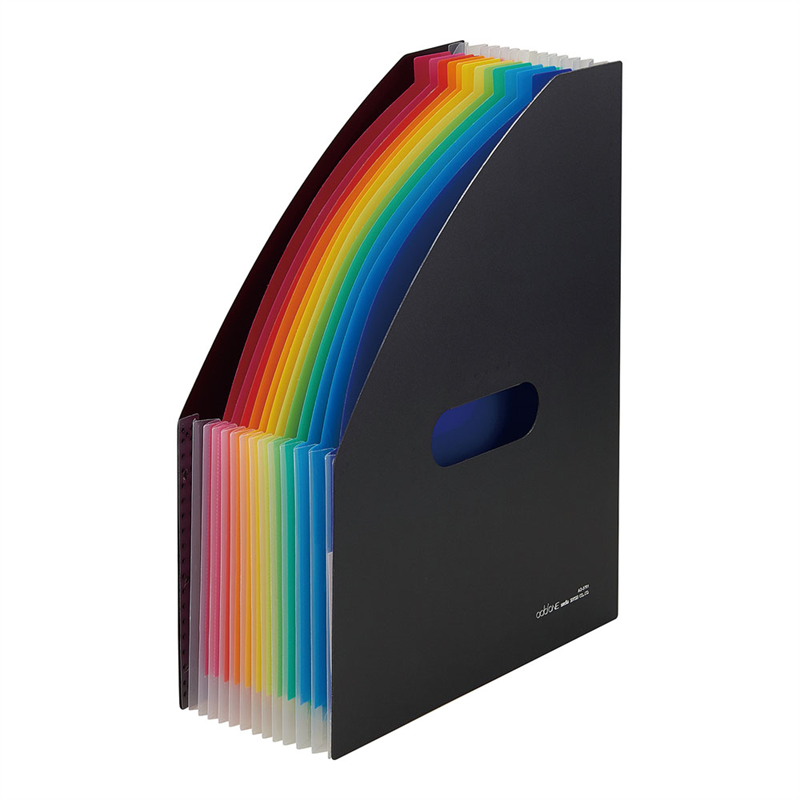 A4レインボードキュメントスタンド AD-2701-60　ブラック 1袋（ご注文単位1袋）【直送品】