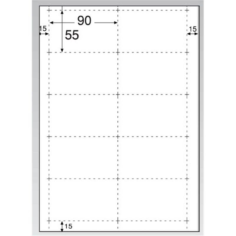 ビジネス名刺　10面　厚みしっかり BX06S　12シート入 1袋（ご注文単位1袋）【直送品】