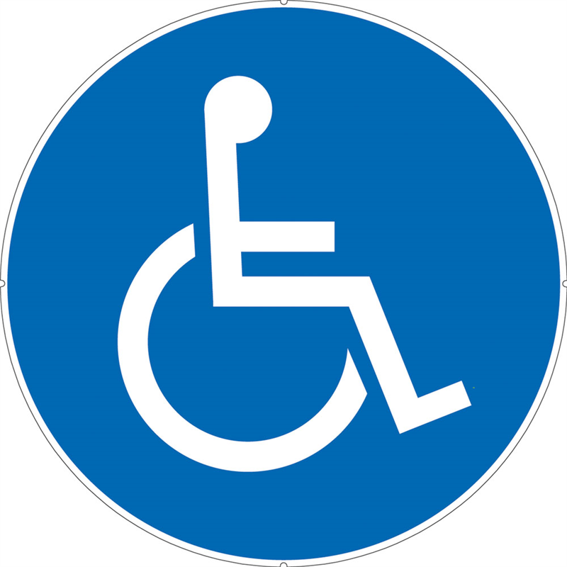 サインキャッププレート CP-40　車イスマーク 1袋（ご注文単位1袋）【直送品】