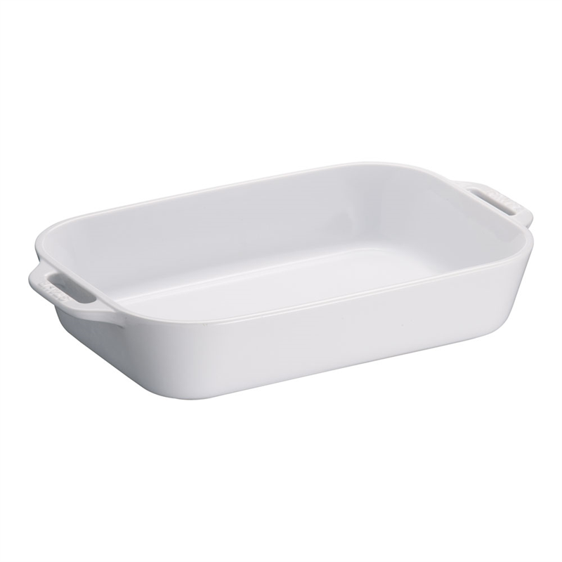 ストウブ レクタンギュラーディッシュ34 40511-151 ホワイト 1個(ご注文単位1個)【直送品】