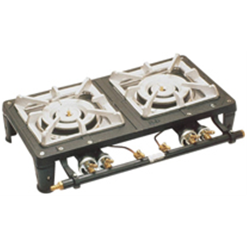 テーブルコンロ　MD-702 2連・マッチ点火　　　LPガス 1箱（ご注文単位1箱）【直送品】