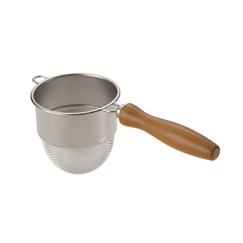 18-8木柄深型茶こしⅡ （シングル） 1個（ご注文単位1個）【直送品】