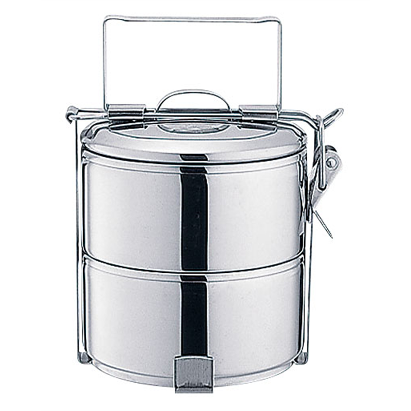 18-8フードキャリアー10cm 2段（061837） 1個（ご注文単位1個）【直送品】