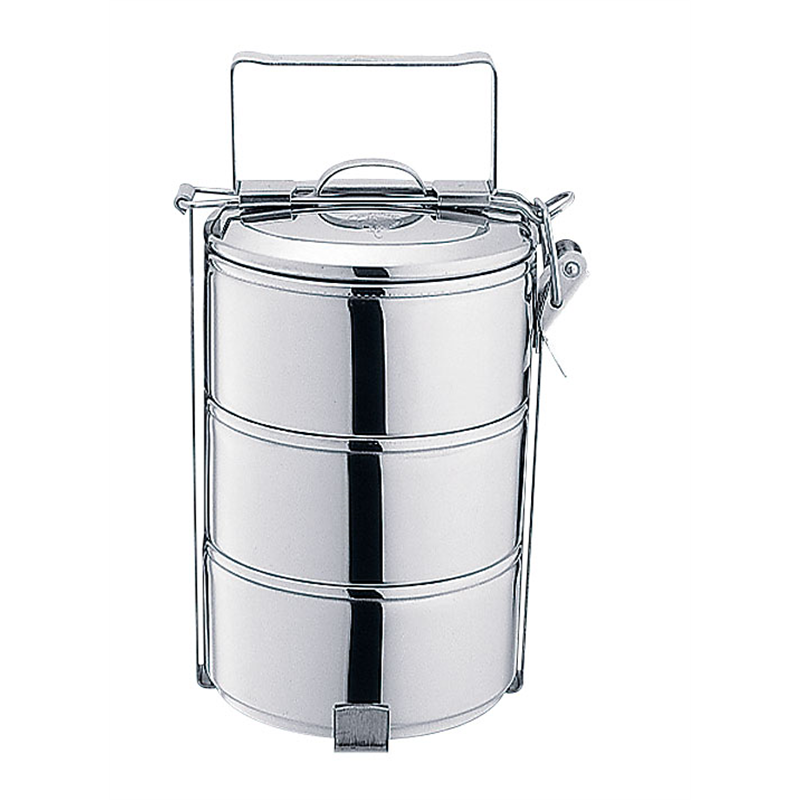 18-8フードキャリアー10cm 3段（061844） 1個（ご注文単位1個）【直送品】