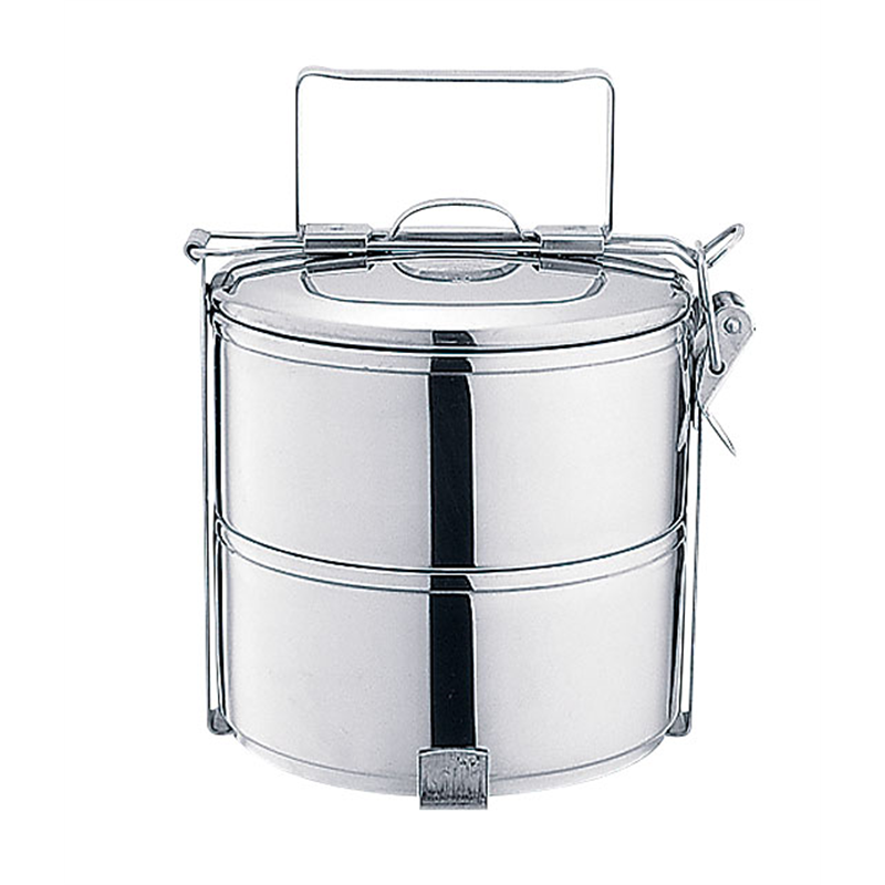 18-8フードキャリアー12cm 2段（061851） 1個（ご注文単位1個）【直送品】