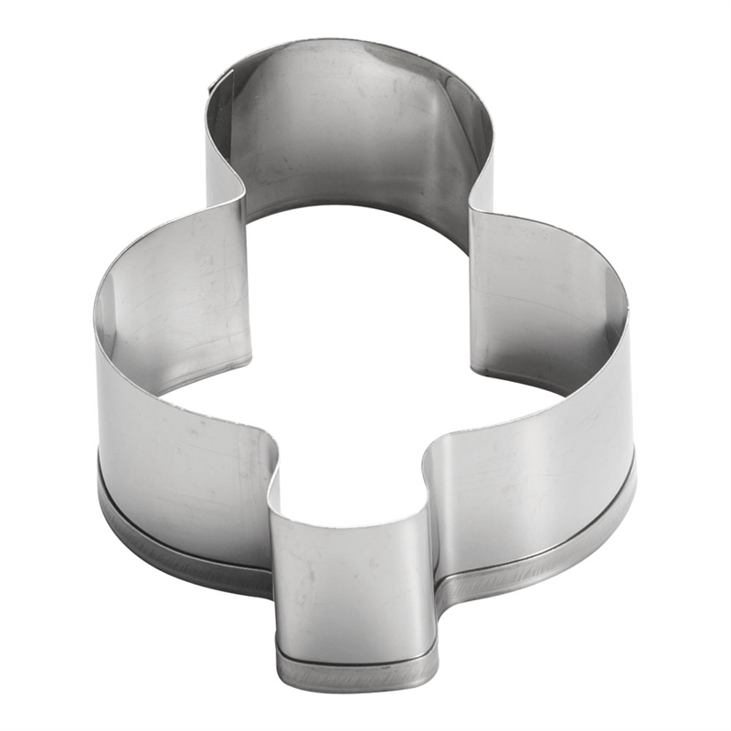 18-8　クッキー抜型　クローバー 中 1個（ご注文単位1個）【直送品】