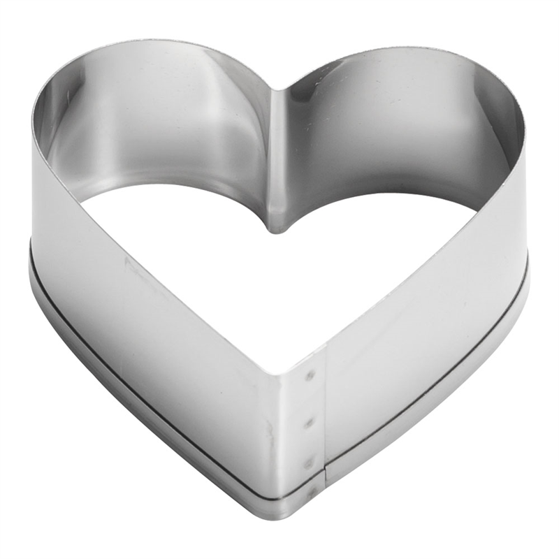 18-8　クッキー抜型　ハート 中 1個（ご注文単位1個）【直送品】