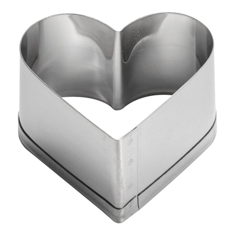 18-8　クッキー抜型　ハート 小 1個（ご注文単位1個）【直送品】
