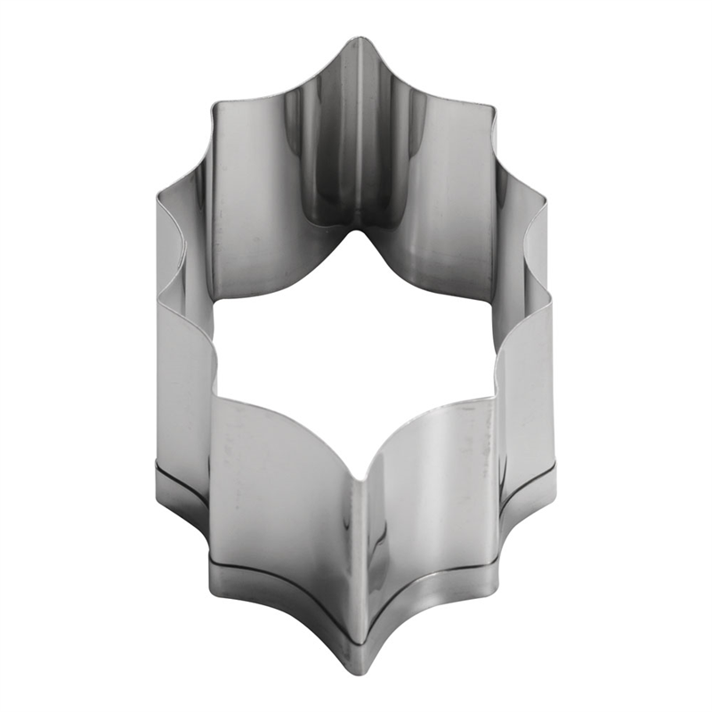 18-8　クッキー抜型　ヒイラギ 大 1個（ご注文単位1個）【直送品】