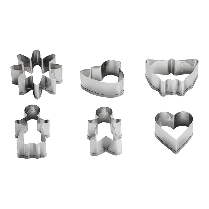 18-8クッキー抜き型セット №2111 (6ヶ入) 1箱(ご注文単位1箱)【直送品】