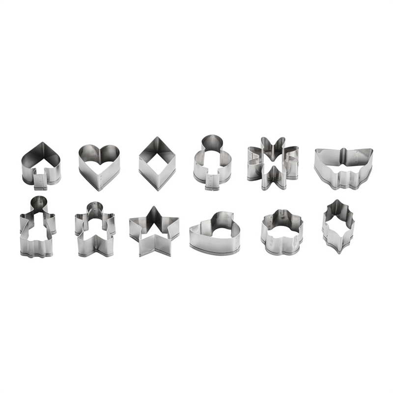 18-8クッキー抜き型セット №2112 (12ヶ入) 1箱(ご注文単位1箱)【直送品】