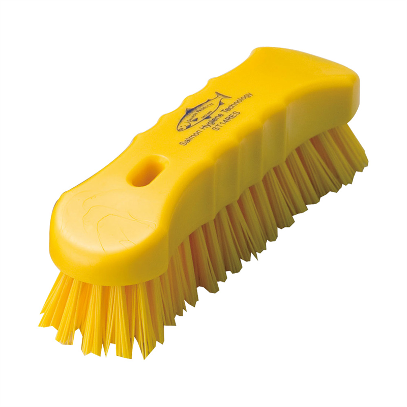 サーモン レジン スクラブブラシ S ST14 黄 1袋(ご注文単位1袋)【直送品】