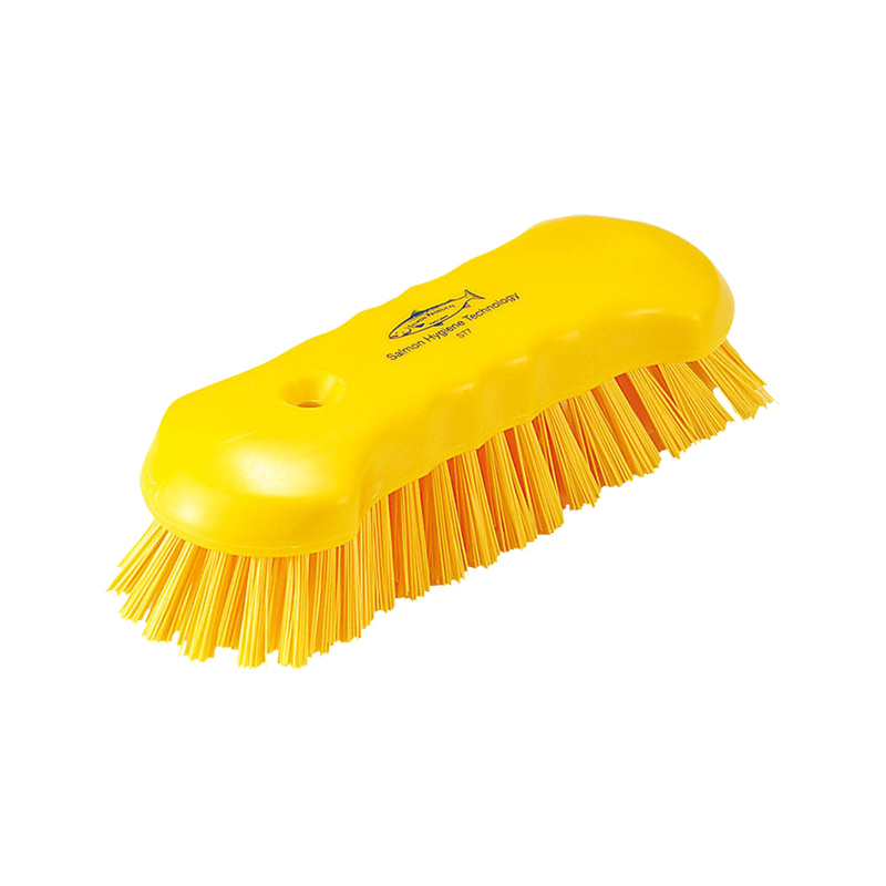 サーモン レジン スクラブブラシ L ST7 黄 1袋(ご注文単位1袋)【直送品】