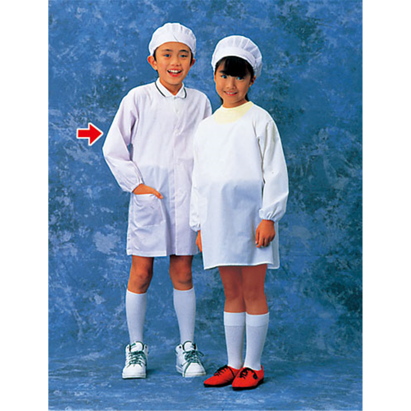 学童給食衣（ホワイト）SKV358 2号 1袋（ご注文単位1袋）【直送品】