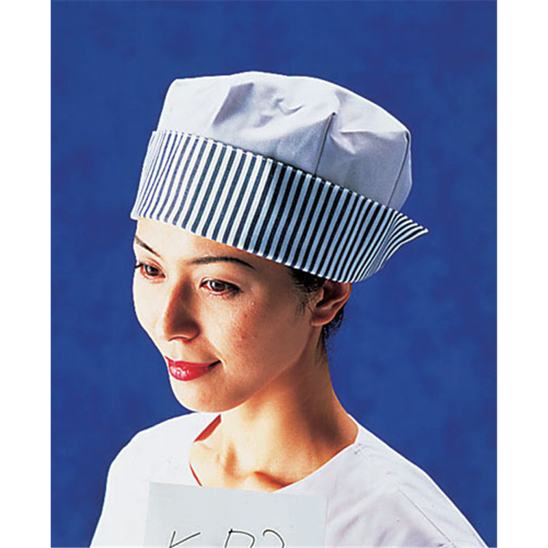 婦人帽子 紺ストライプ SK73-1 1袋(ご注文単位1袋)【直送品】