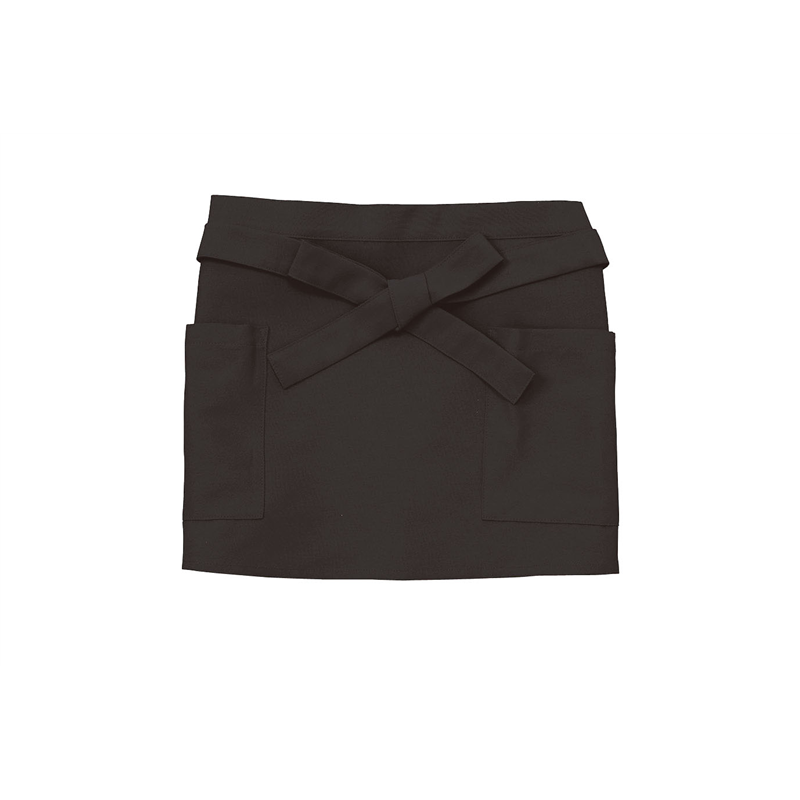 和風腰下エプロン　SB95 ブラック 1袋（ご注文単位1袋）【直送品】