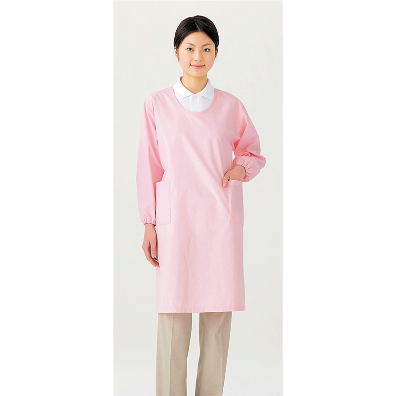 割烹着 SKAP600 ピンク 1袋(ご注文単位1袋)【直送品】