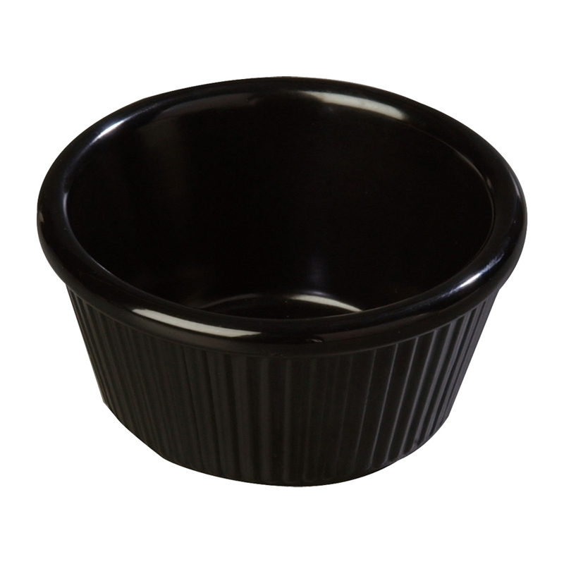カーライル フルーテッドラメキン S287 ブラック 1個(ご注文単位1個)【直送品】