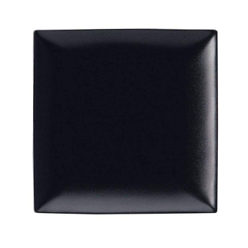 スパッツィオ　スクエア　プレート　黒 （S）6　1／2インチ 1個（ご注文単位1個）【直送品】