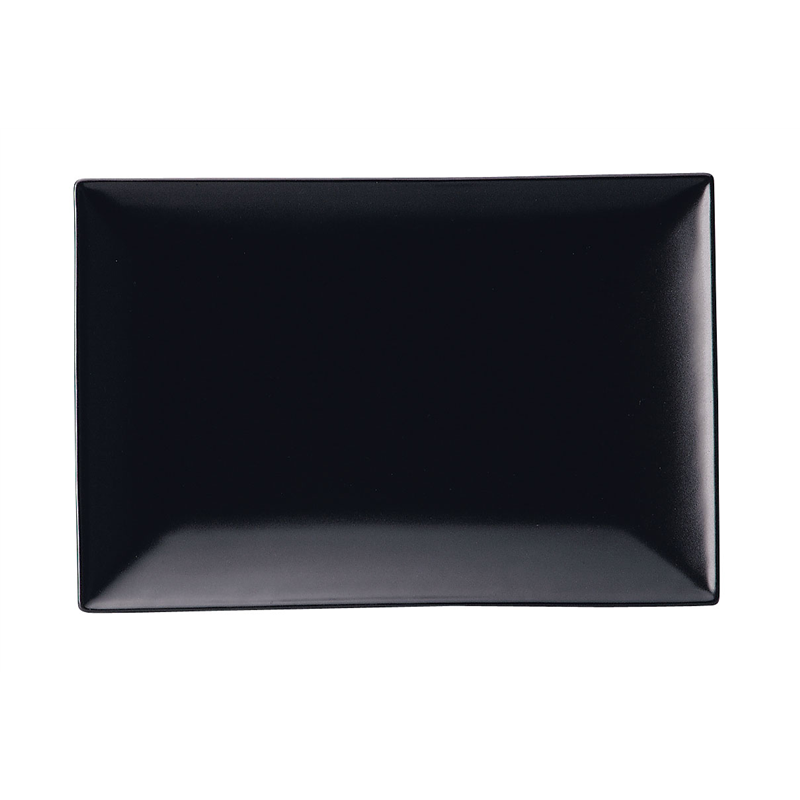スパッツィオ　レクタンギュラープレート黒 （L）11インチ 1個（ご注文単位1個）【直送品】