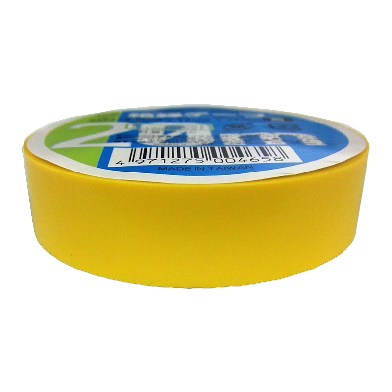 オーム電機 DE1920Y 00-0465 絶縁テープ 20m 黄（ご注文単位6袋）【直送品】