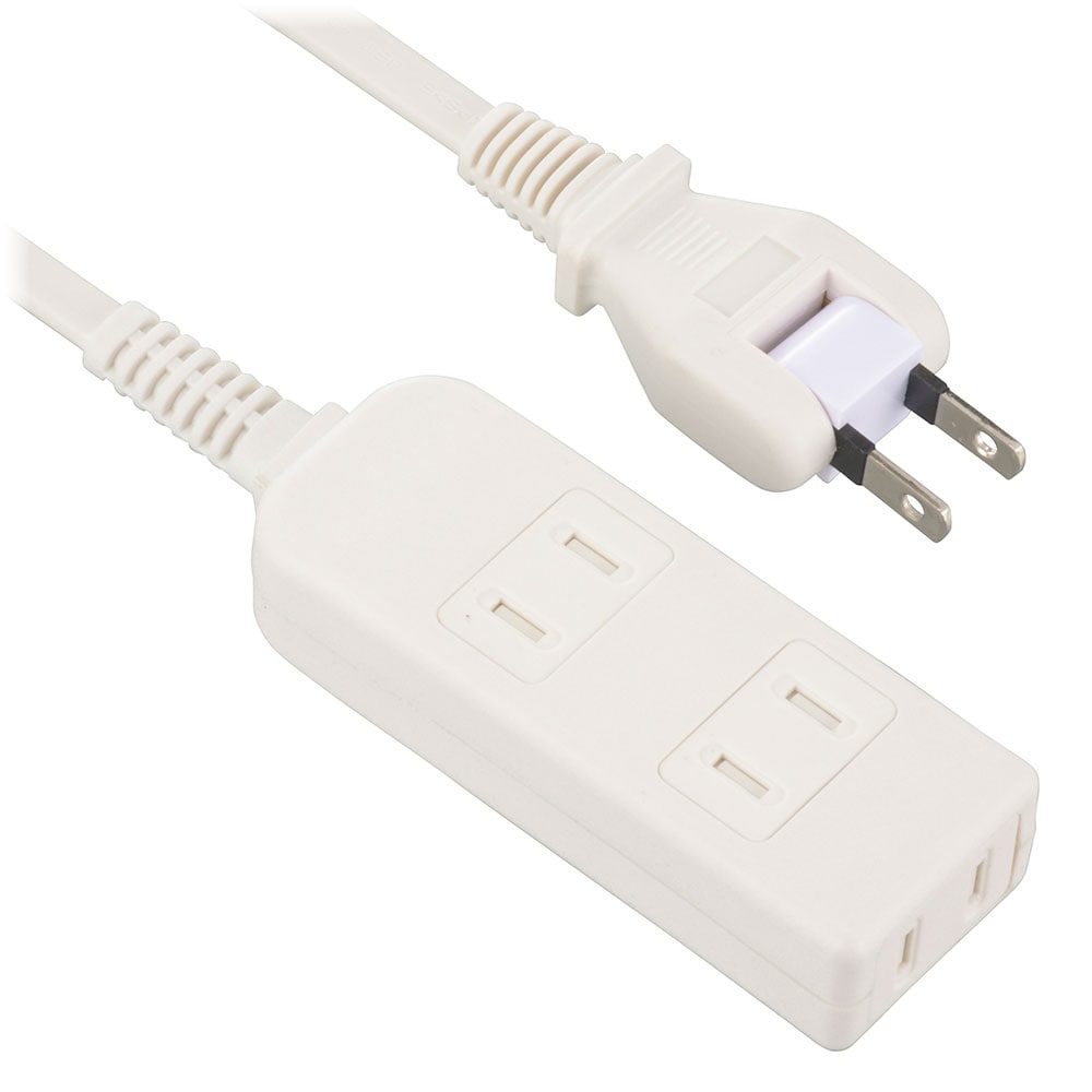 オーム電機 HS-T31SFW-22 00-1621 安全タップ3個口 1mホワイト（ご注文単位1袋）【直送品】