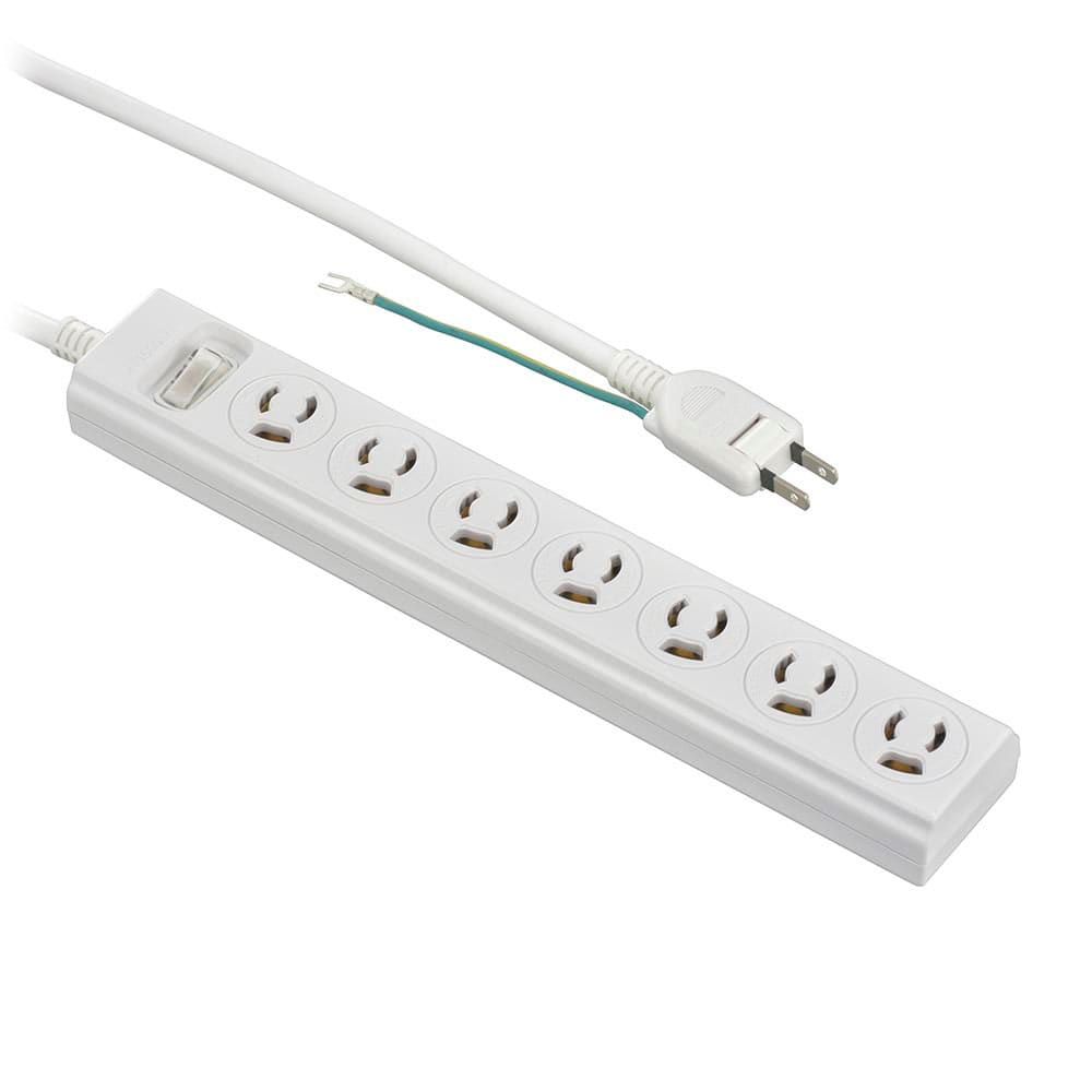 オーム電機 HS-TKL733PB3-W 00-1750 抜け止めOAタップ アース付き3ピンプラグ対応 雷ガード 7個口 3m（ご注文単位1袋）【直送品】